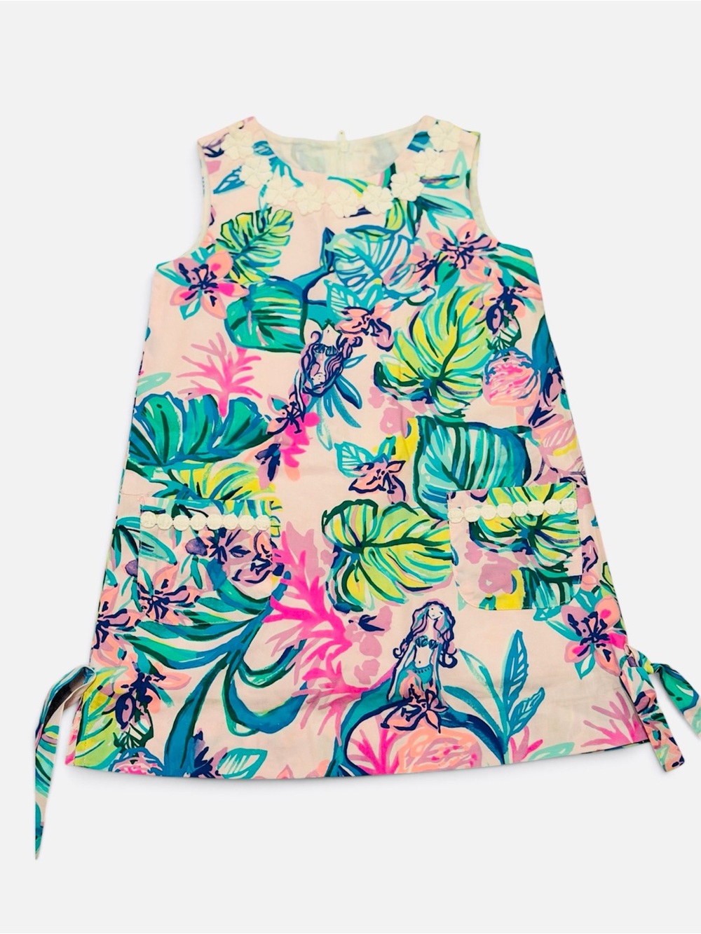 Lilly Pulitzer sleeveless shift dress in the vibrant "Mermaid in the Shade"